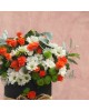 Orange Rose & Daisy Flower Box